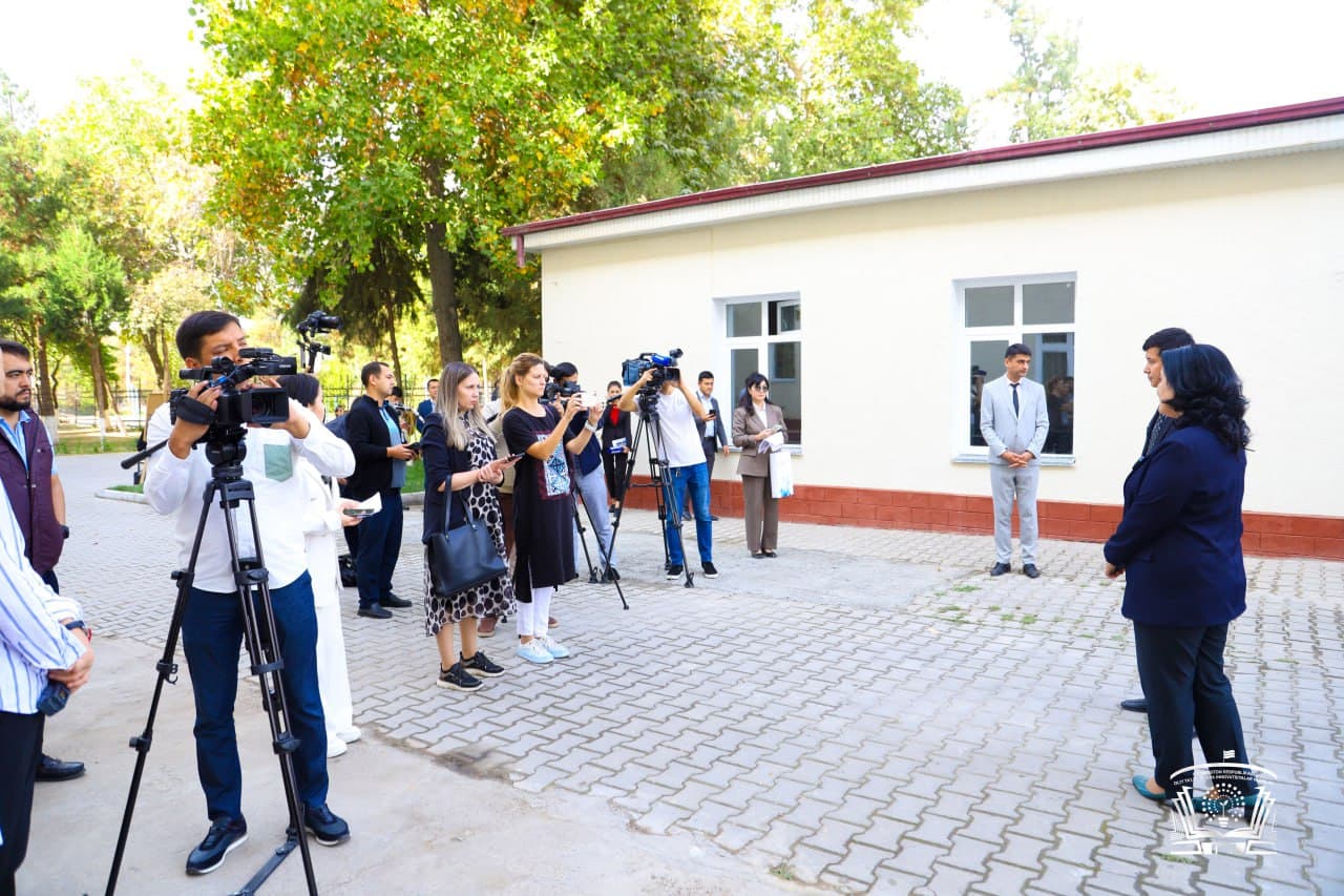 A press tour of student dormitories took place in tashkent