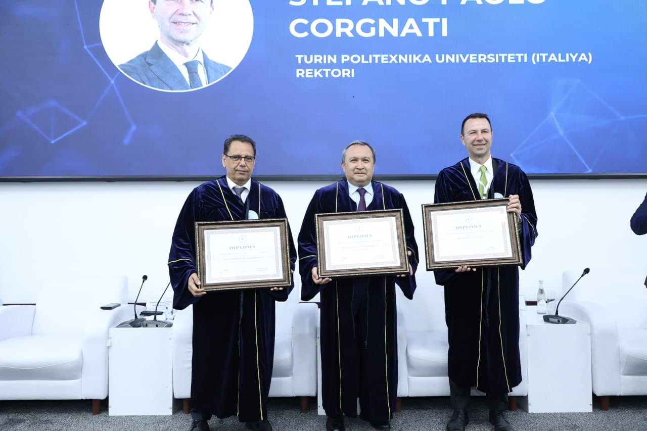 The Minister participated in the ceremony on the occasion of the 15th anniversary of Turin Polytechnic University in Tashkent