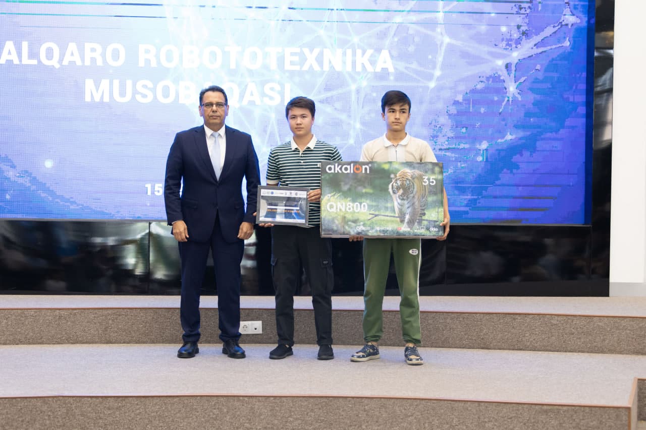 Awarding ceremony for the winners of the Robot.uz-2024 robotics competition took place