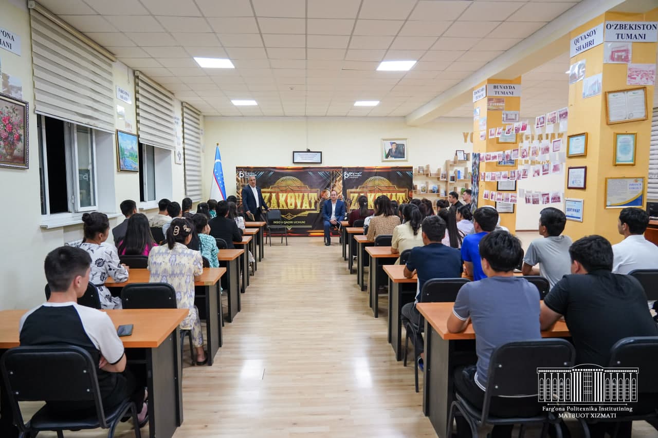 Заместитель министра высшего образования, науки и инноваций Отабек Махкамов посетил Ферганский политехнический институт