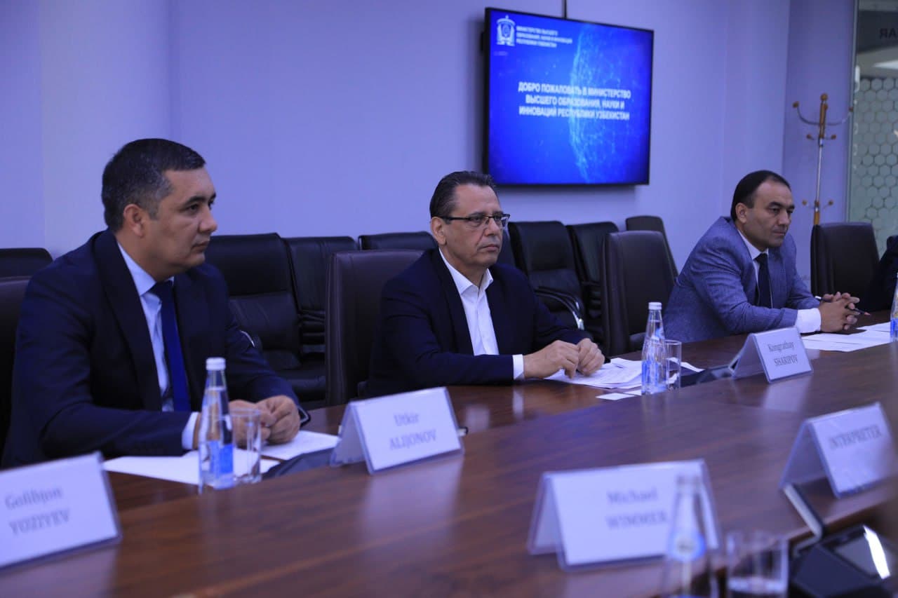 Профессионал таълимда дуал таълимни ривожлантириш ва таълим сифатини таъминлаш бўйича Германия инвестицияси ва грант лойиҳаларини жалб қилиш масаласи муҳокама қилинди