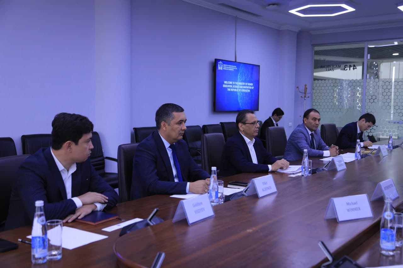 Профессионал таълимда дуал таълимни ривожлантириш ва таълим сифатини таъминлаш бўйича Германия инвестицияси ва грант лойиҳаларини жалб қилиш масаласи муҳокама қилинди