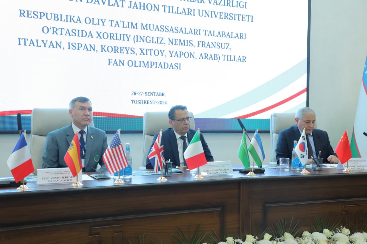 100 nafarga yaqin talaba 9 ta xorijiy til bo‘yicha fan olimpiadasida o‘z bilimini sinamoqda