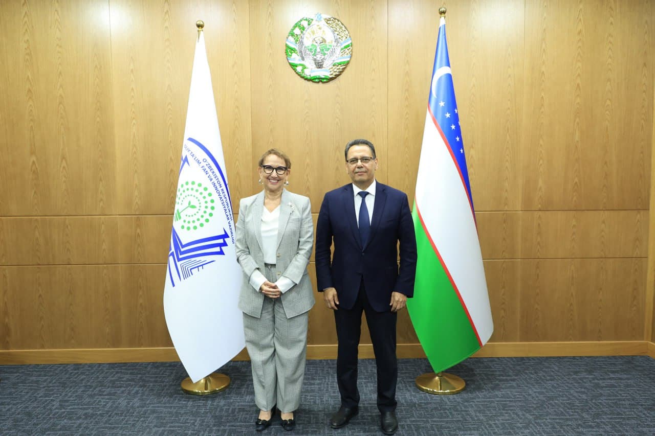 3 октябр куни Олий таълим, фан ва инновациялар вазири Қўнғиротбой Шарипов БМТнинг Савдо ва тараққиёт конференцияси (УНCТАД) Бош котиби Ребека Гринспан билан учрашув ўтказди.