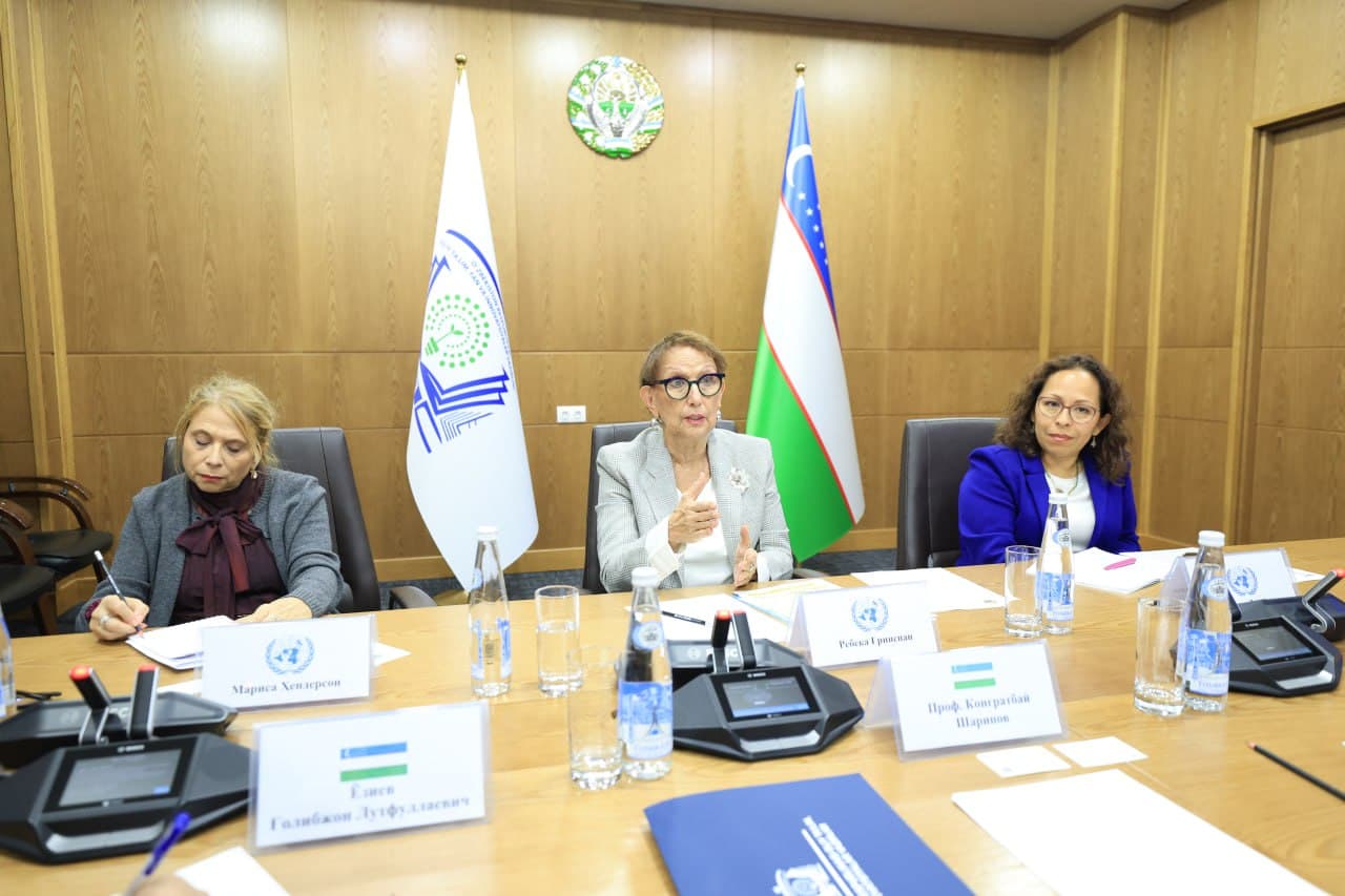 3 октябр куни Олий таълим, фан ва инновациялар вазири Қўнғиротбой Шарипов БМТнинг Савдо ва тараққиёт конференцияси (УНCТАД) Бош котиби Ребека Гринспан билан учрашув ўтказди.