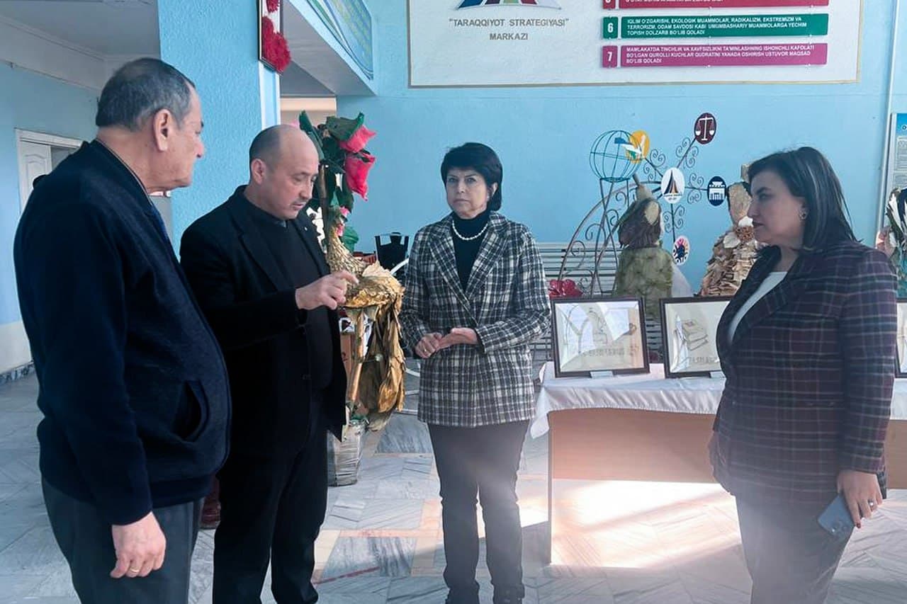 Vazirlik Jamoatchilik kengashi Sirdaryo tuman politexnikumi faoliyatini oʻrgandi