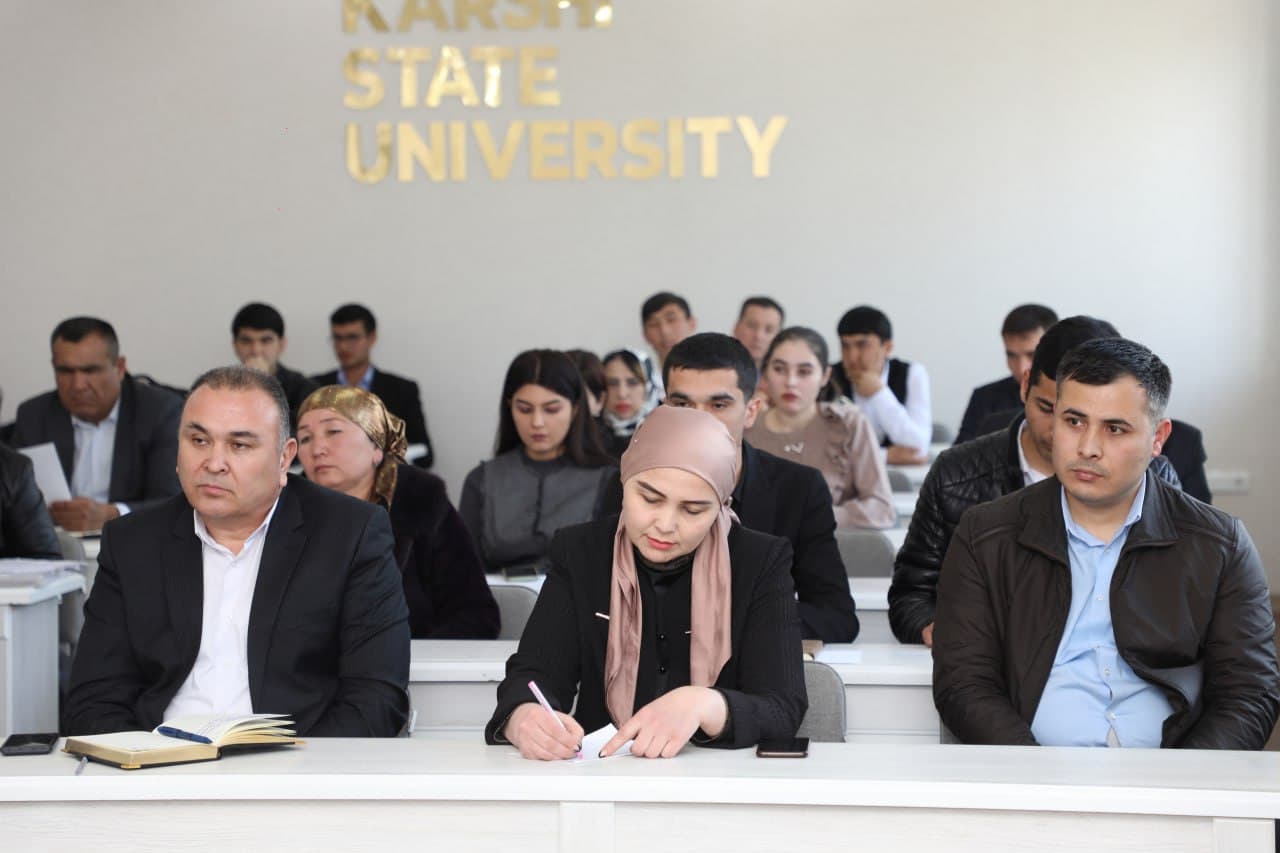 Qarshi davlat universitetida Oliy ta’lim, fan va innovatsiyalar vaziri o‘rinbosarining sayyor qabuli o‘tkazildi