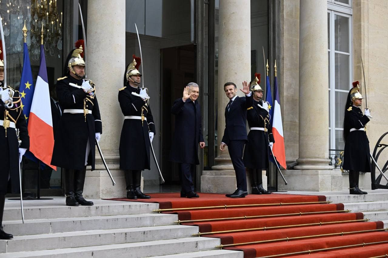 O‘zbekiston va Fransiya yetakchilari ikki tomonlama munosabatlarni strategik sheriklik darajasiga olib chiqdilar