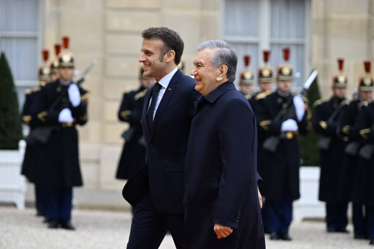 O‘zbekiston va Fransiya yetakchilari ikki tomonlama munosabatlarni strategik sheriklik darajasiga olib chiqdilar