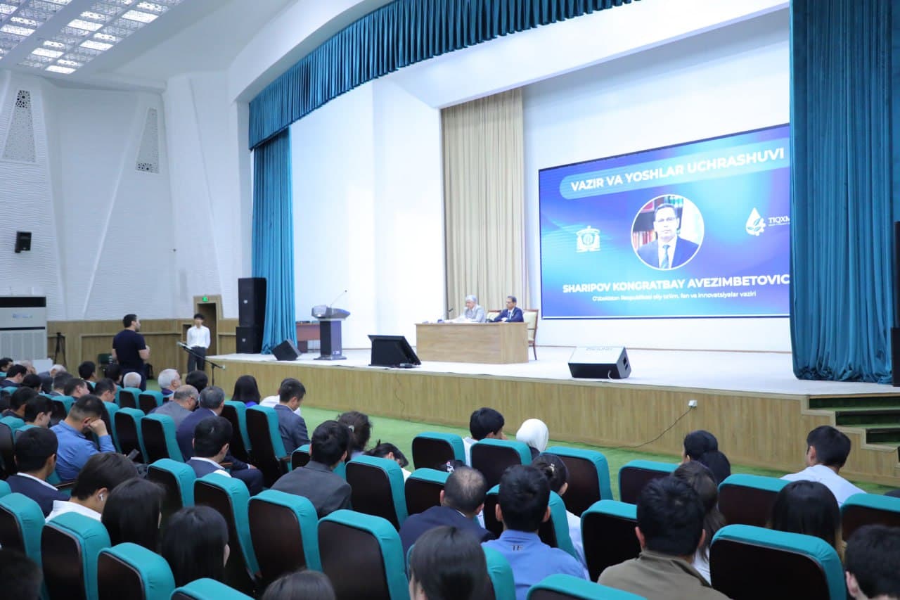 TIQXMMI Milliy tadqiqot universitetida “Vazir va yoshlar uchrashuvi” boʻlib oʻtdi
