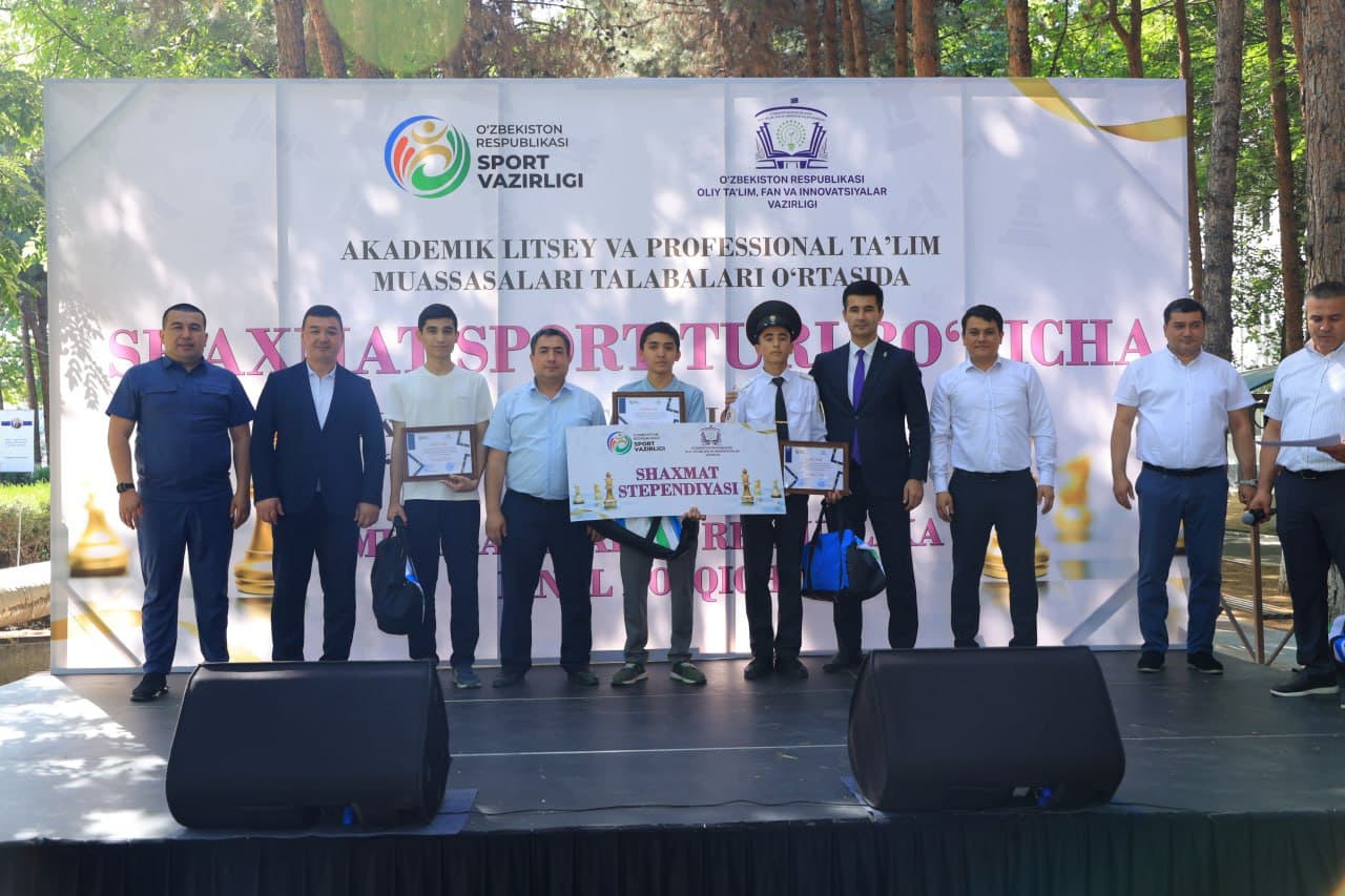 Shaxmat bo‘yicha “Akademik litsey ligasi” va “Professional taʼlim muassasalari ligasi” musobaqalarining g‘olib va sovrindorlari aniqlandi