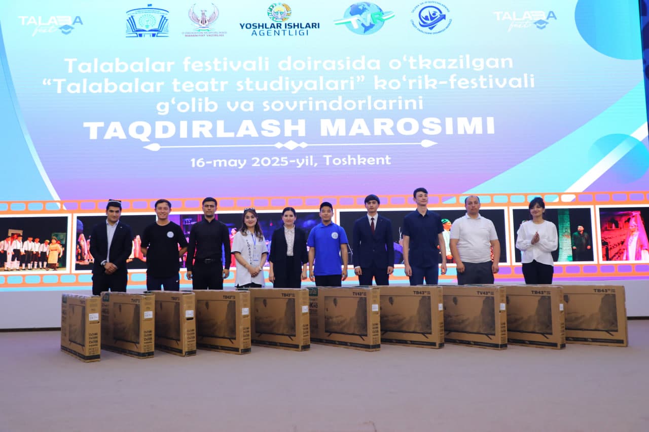 Markaz tomonidan o‘tkazilgan respublika tanlovlari g‘oliblari tantanali taqdirlandi!