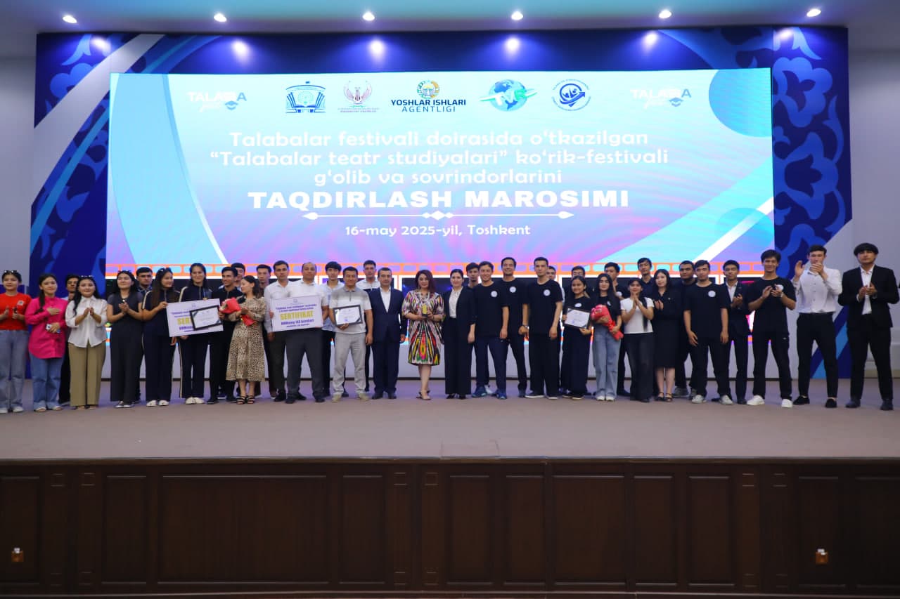 Markaz tomonidan o‘tkazilgan respublika tanlovlari g‘oliblari tantanali taqdirlandi!