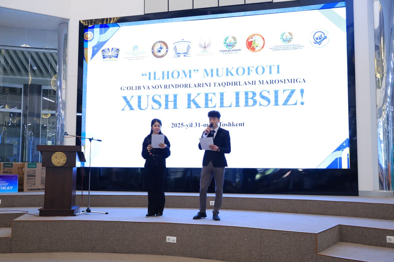 “Ilhom” mukofoti respublika tanlovining 2025-yilgi sovrindorlari tantanali taqdirlandi