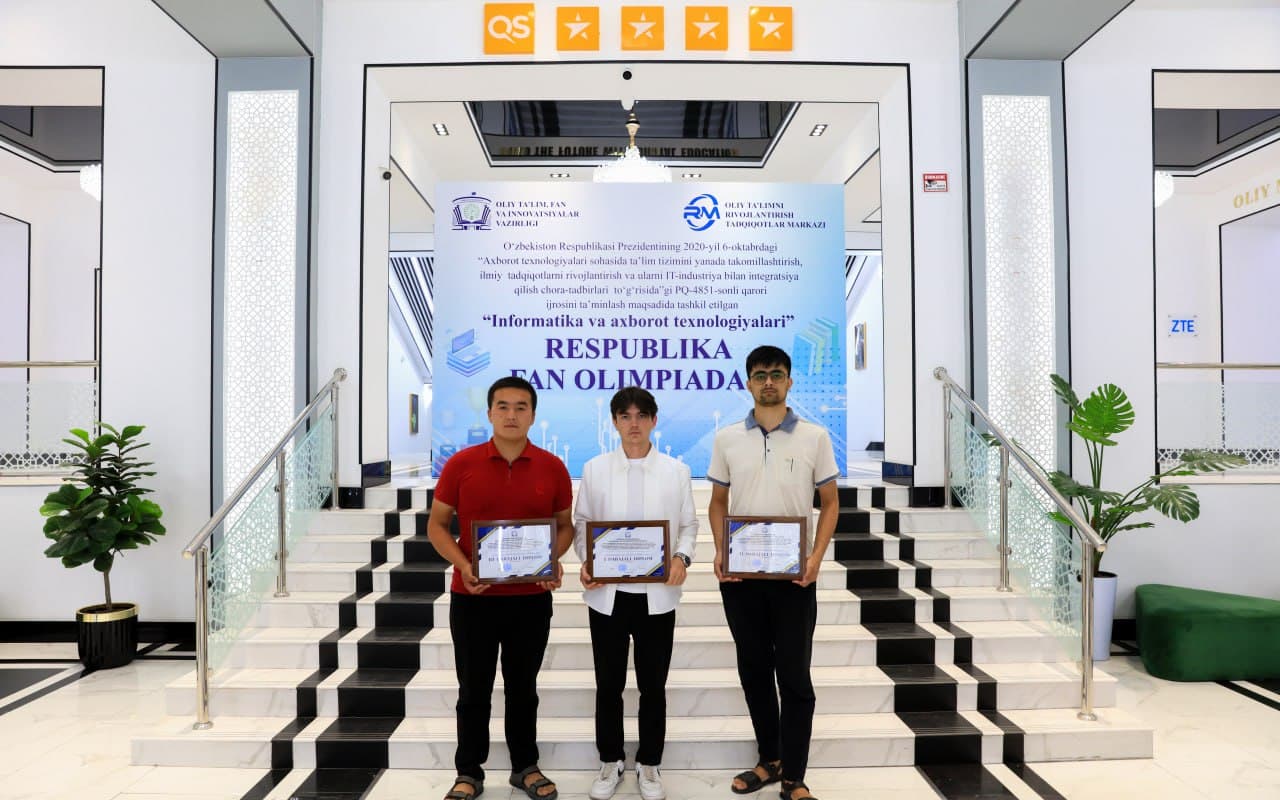 Informatika va axborot texnologiyalari fanidan Respublika olimpiadasi: Boʻlajak IT mutaxassislari TATUda bellashdilar!