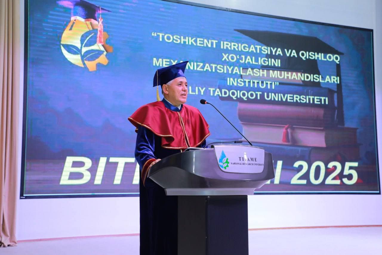 “TIQXMMI” Milliy tadqiqot universitetida sirtqi ta’lim bitiruvchilariga diplomlar topshirildi