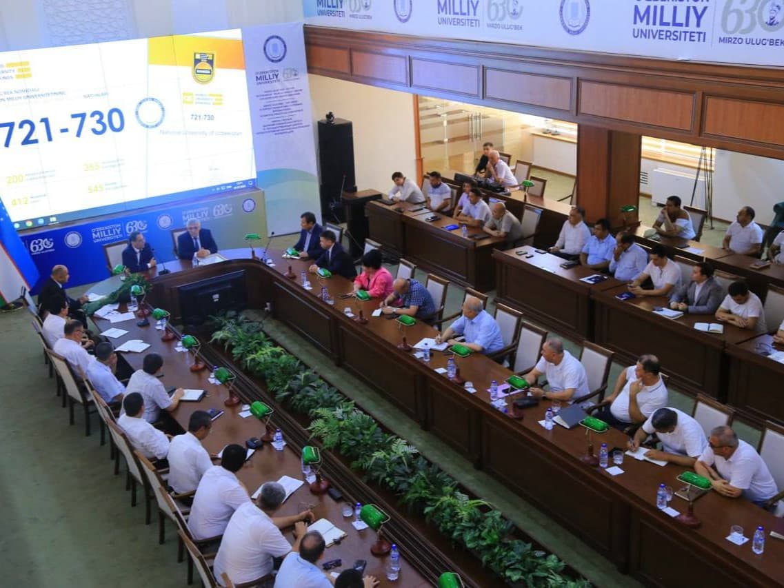 Vazir O‘zbekiston Milliy universiteti jamoasini QS reytingidagi muvaffaqiyatli natija bilan qutladi