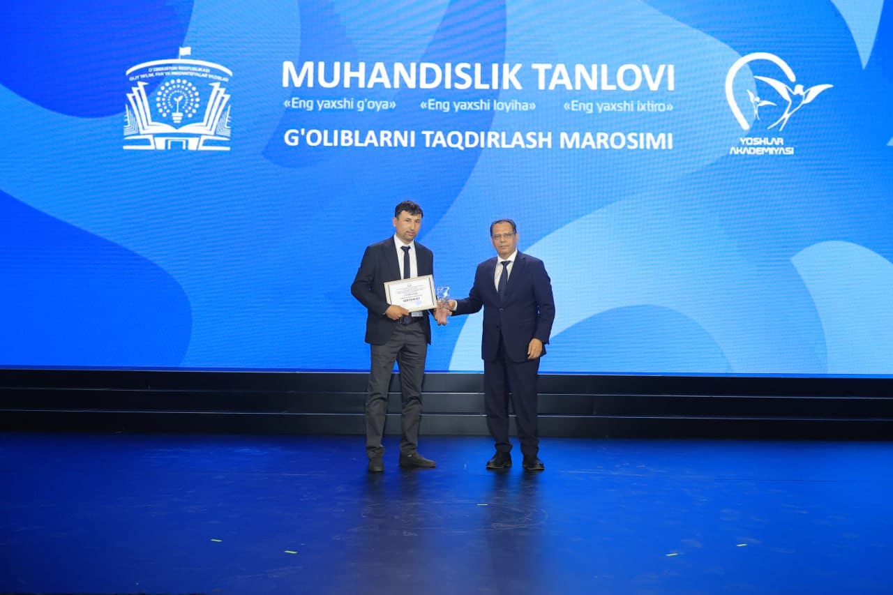 Muhandislik tanlovlari g‘oliblari tantanali taqdirlandi