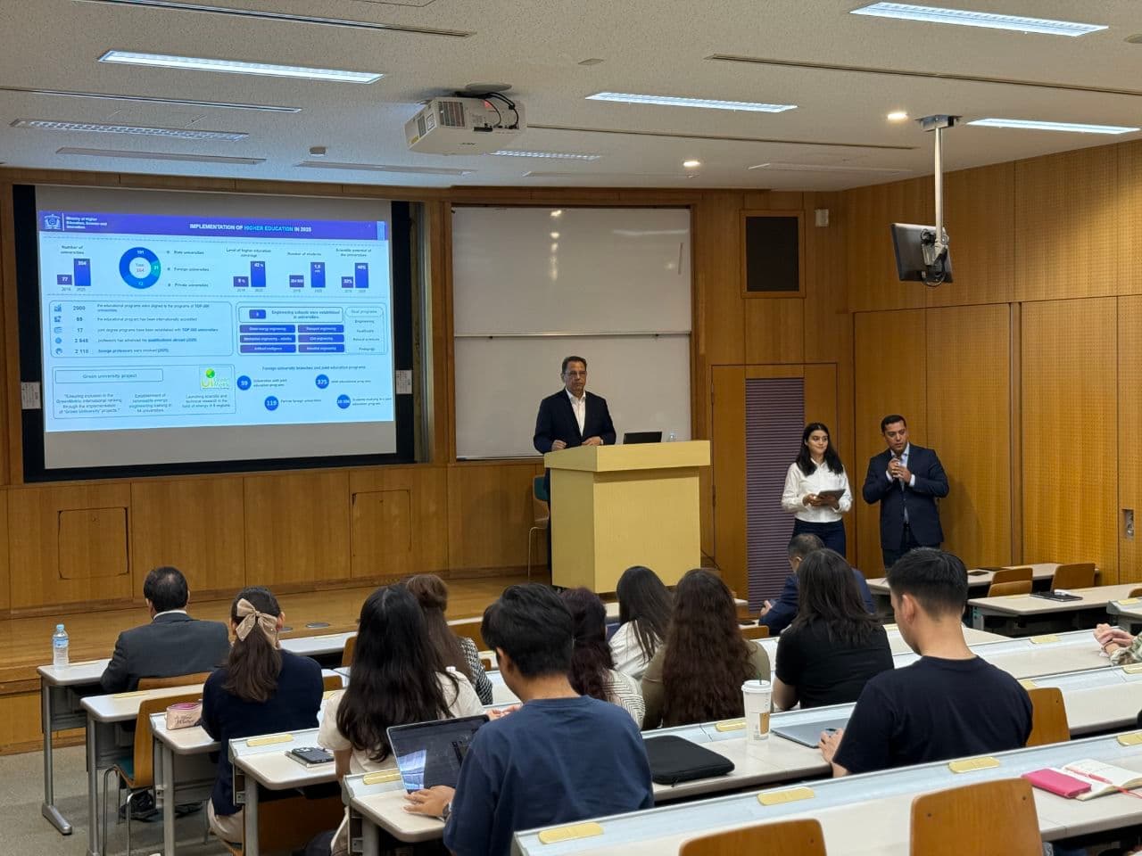 Vazir Yaponiyada yoshlar bilan uchrashdi