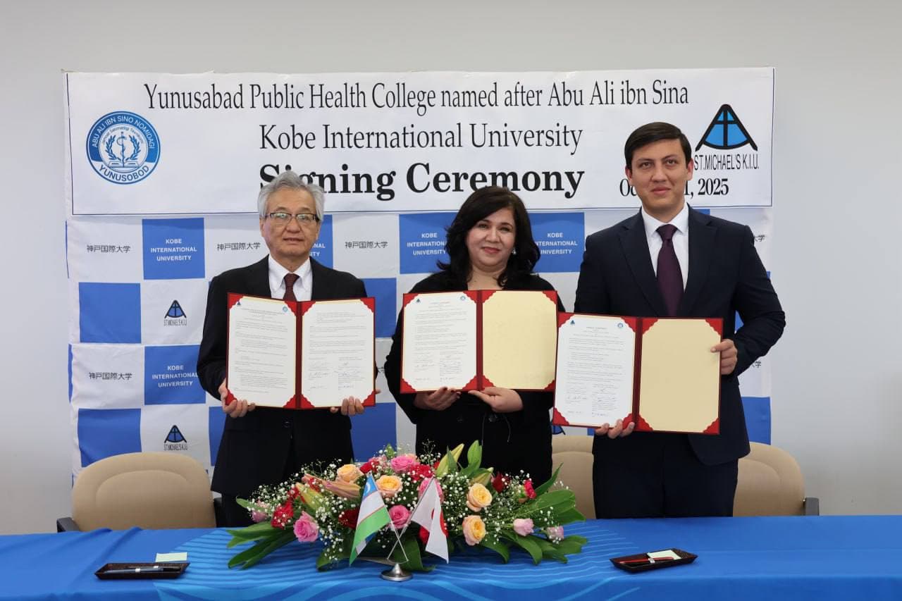 Yunusobod tumani Abu Ali ibn Sino nomidagi jamoat salomatligi texnikumi o‘quvchilari Yaponiyada amaliyot o‘taydilar