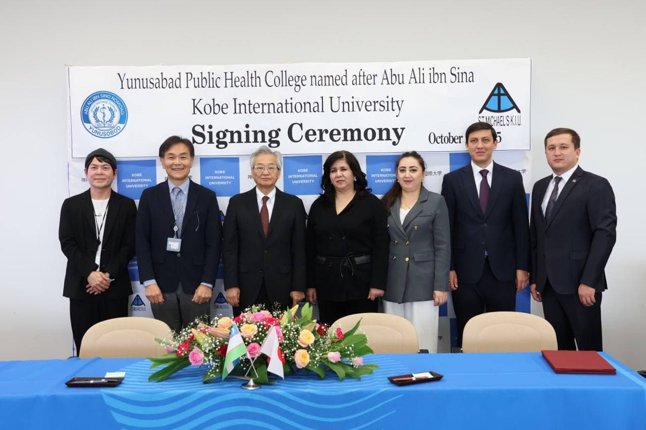 Yunusobod tumani Abu Ali ibn Sino nomidagi jamoat salomatligi texnikumi o‘quvchilari Yaponiyada amaliyot o‘taydilar