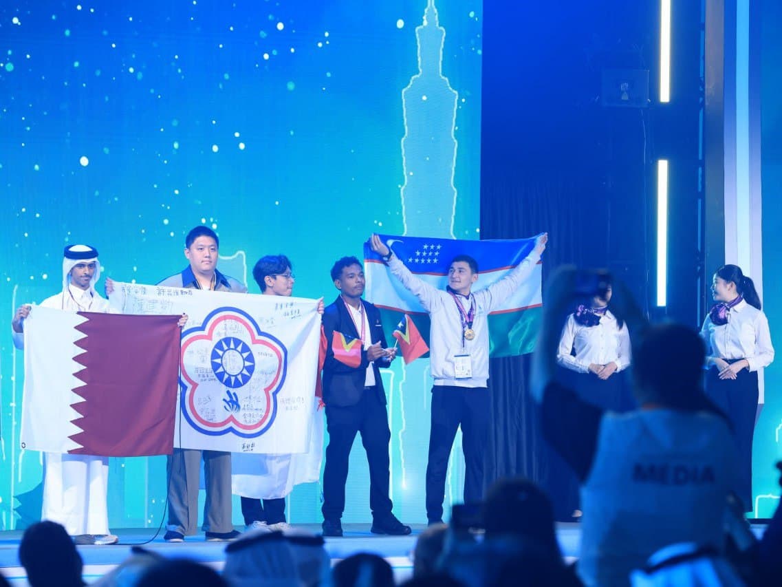 O‘zbekistonlik o‘quvchi “WorldSkills Asia Taipei 2025”da “Millat faxri” mukofotiga sazovor bo‘ld
