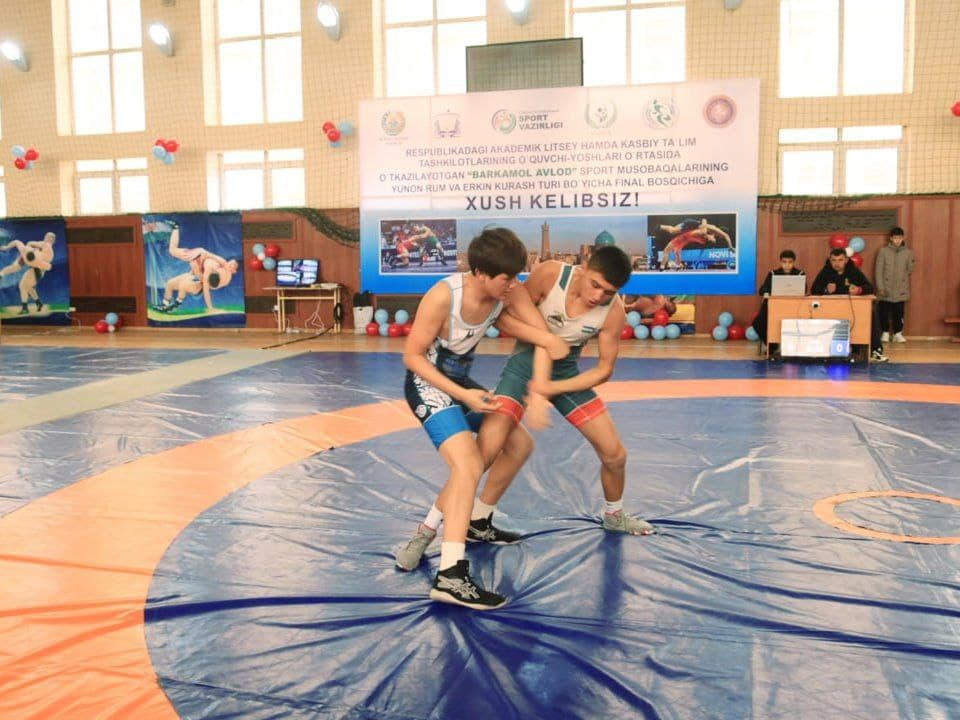 Erkin va yunon-rum kurash musobaqalarining respublika final bosqichi bo‘lib o‘tdi