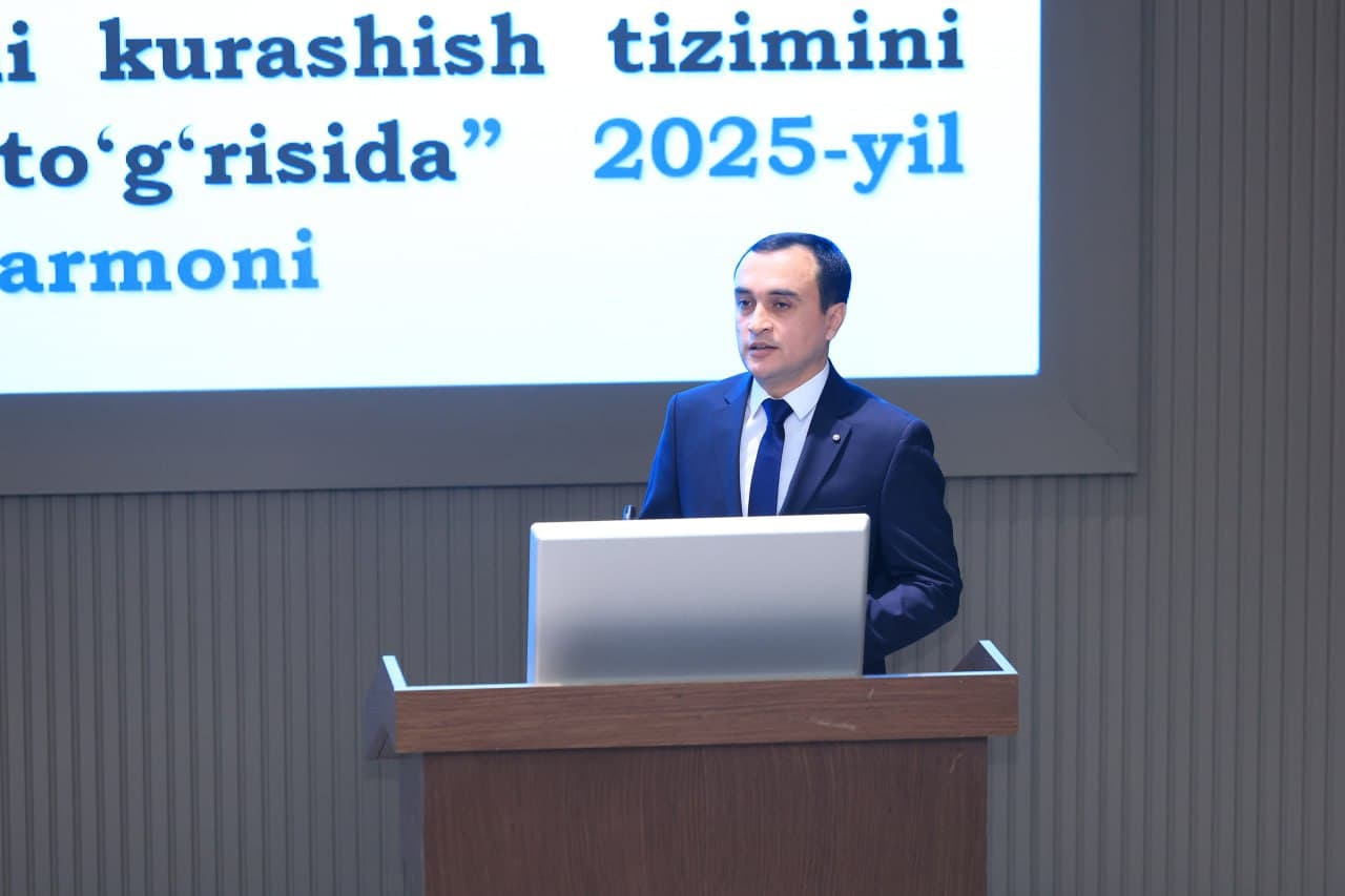 Korrupsiyaga qarshi ichki nazorat bo‘linmalari rahbarlari uchun seminar bo‘lib o‘tmoqda