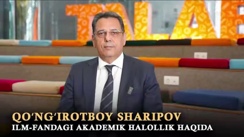 “Akademik halollikni oʻzingizga qonun sifatida qabul qilib oling” – Qoʻngʻirotboy Sharipov