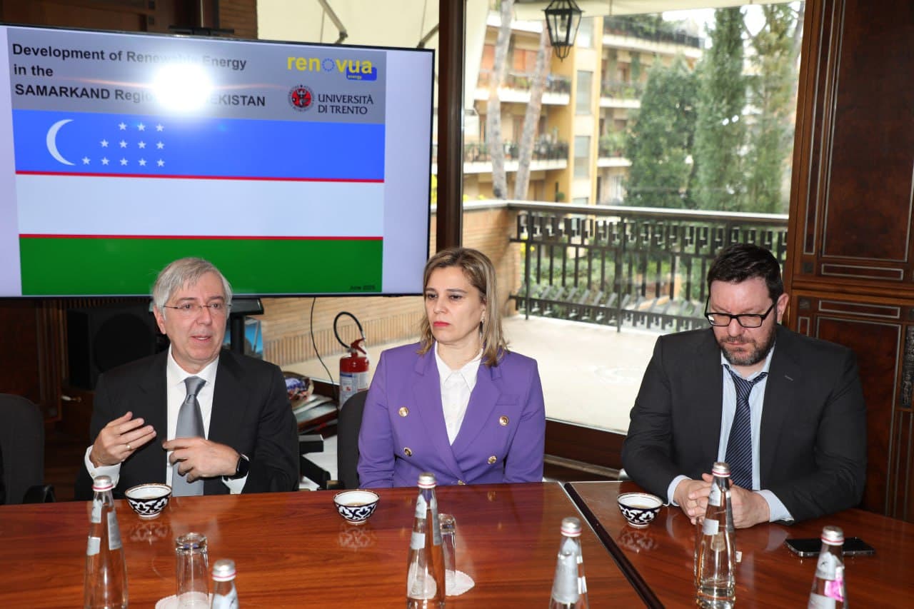 Trento universiteti bilan qayta tiklanuvchi energiya sohasida ilmiy hamkorlik istiqbollari muhokama qilindi