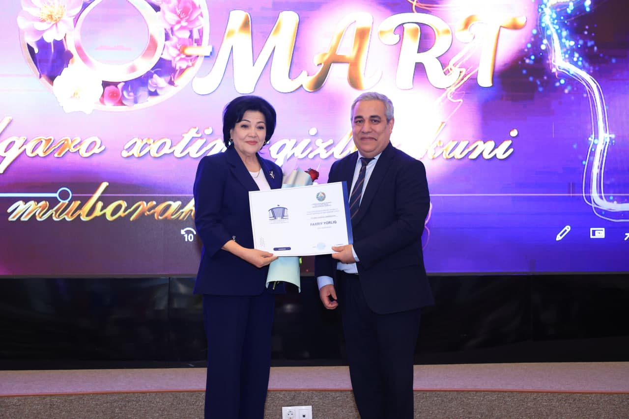 Ilm-fan va taʼlimda faol ayollar 8-mart arafasida taqdirlandi