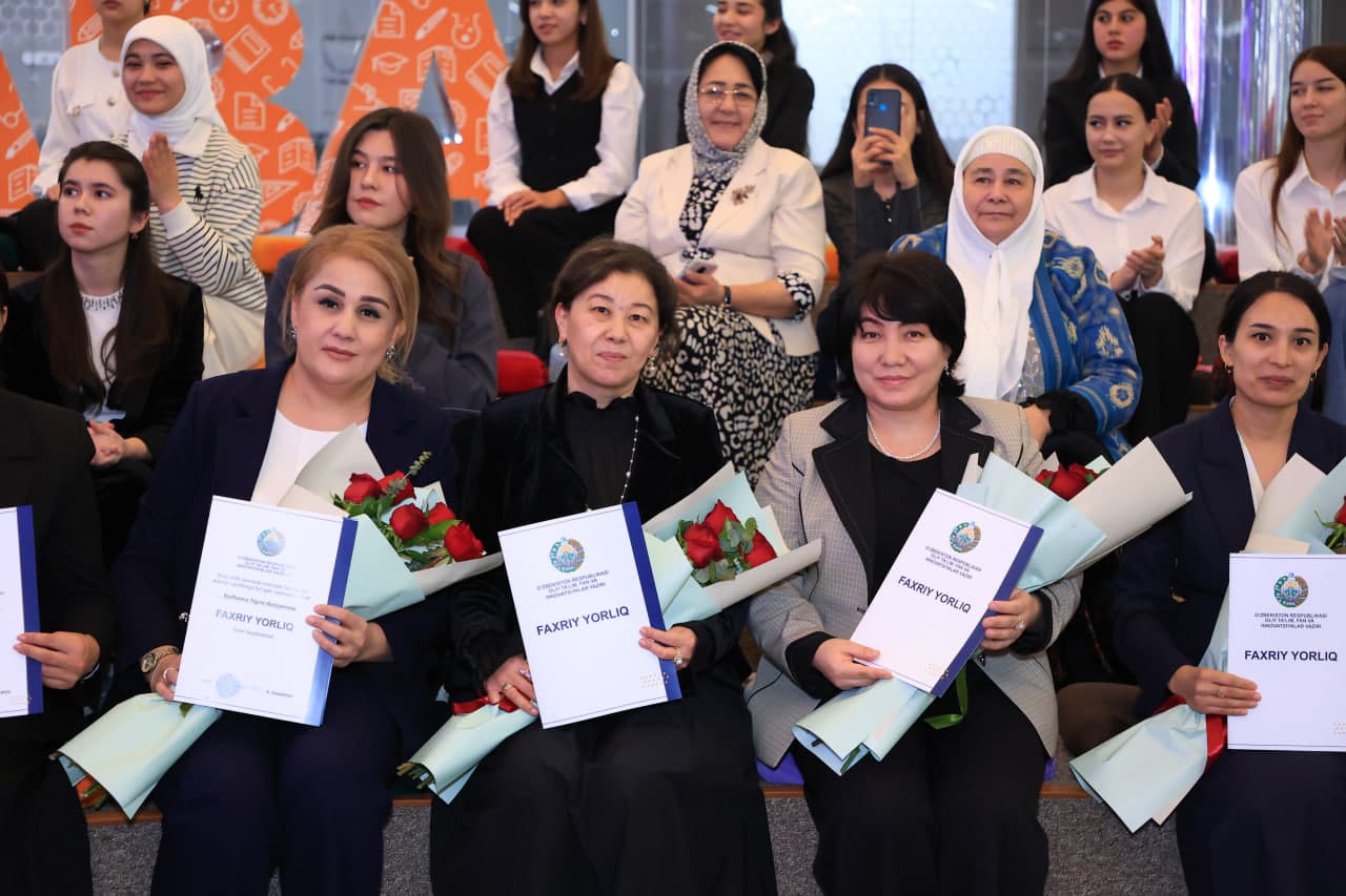 Ilm-fan va taʼlimda faol ayollar 8-mart arafasida taqdirlandi