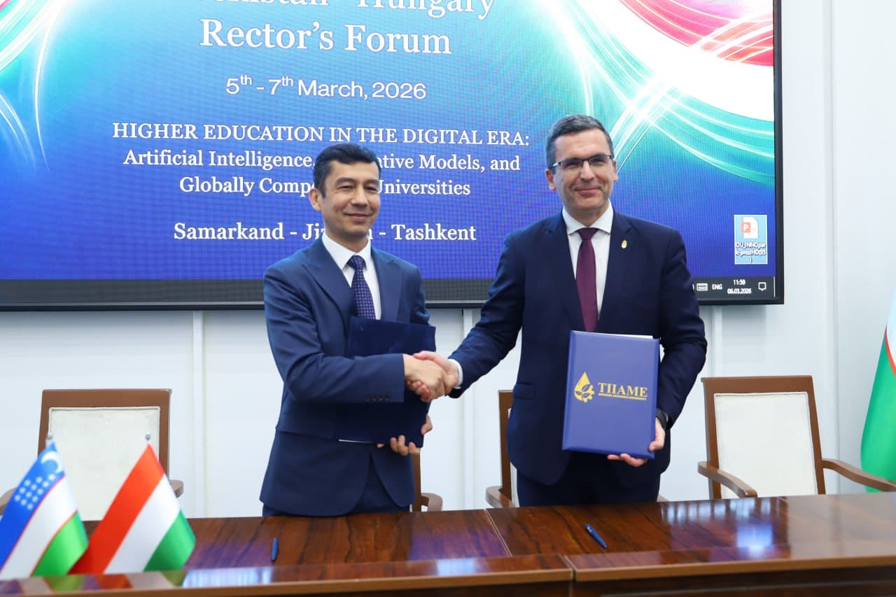 Oʻzbekiston–Vengriya: kadrlar tayyorlashda hamkorlik kengayadi