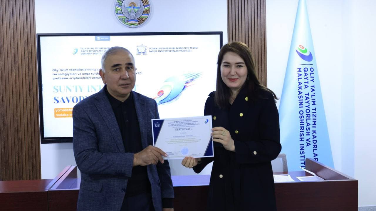 “Sun’iy intellekt savodxonligi” bo‘yicha malaka oshirish kursi o‘tkazildi