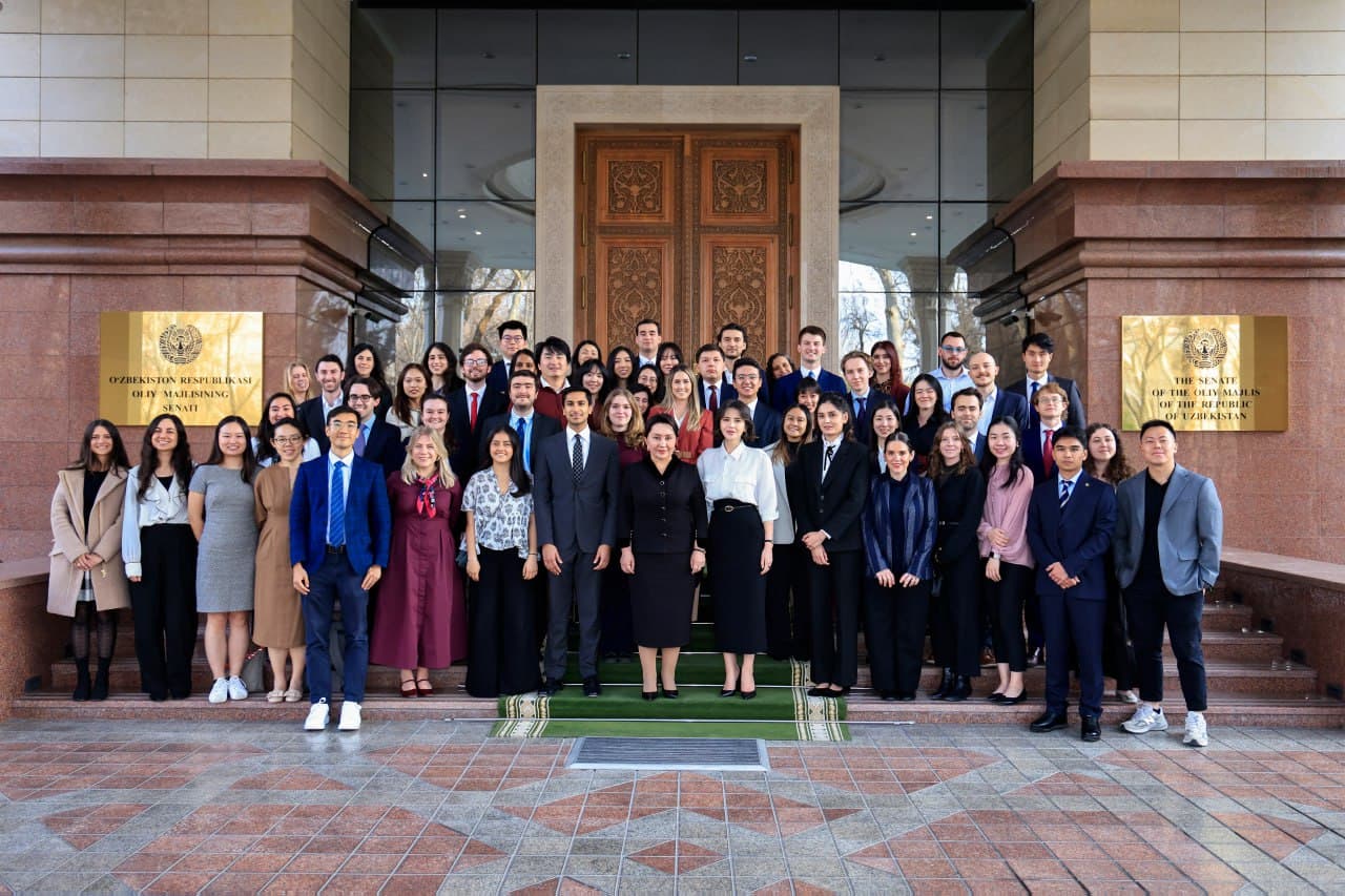 An open dialogue was held in the Senate of the Oliy Majlis with foreign students studying in the USA