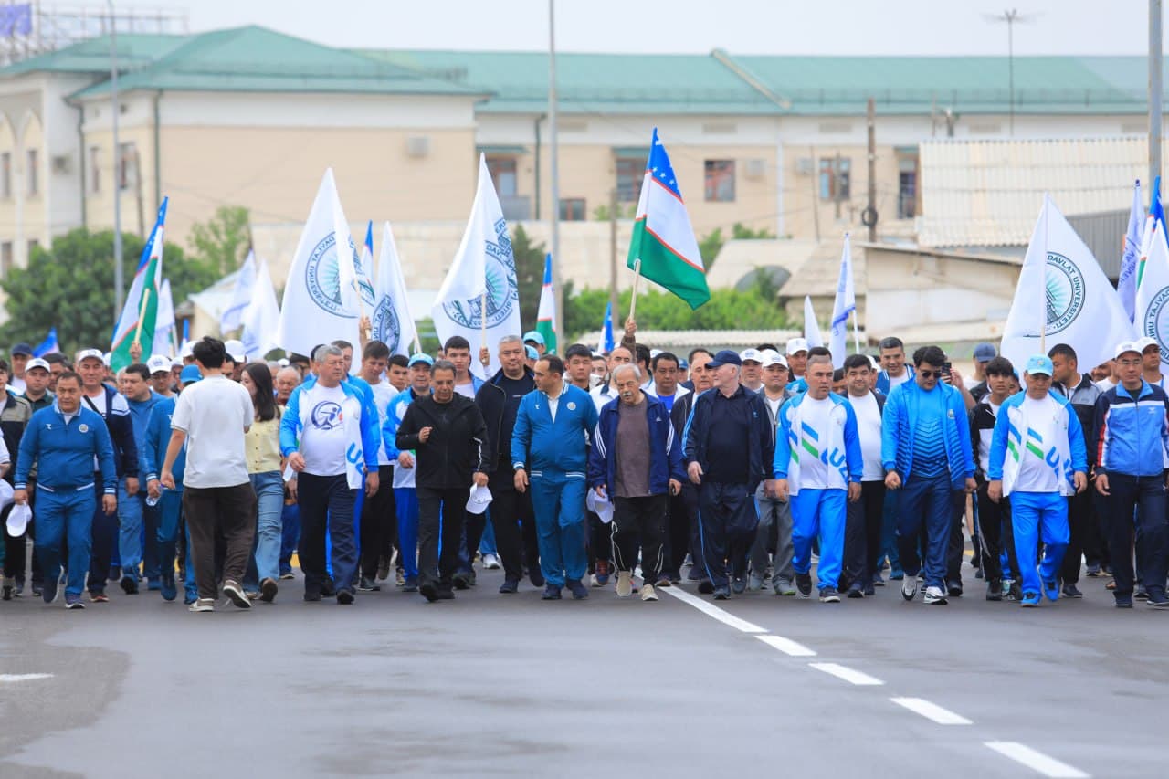 Termizda rektorlar marafoni: salomatlik sari o‘n ming qadam