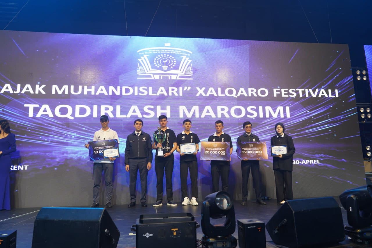 14 mingga yaqin yosh muhandislarni bir maydonga jamlagan xalqaro festival o‘z yakuniga yetdi