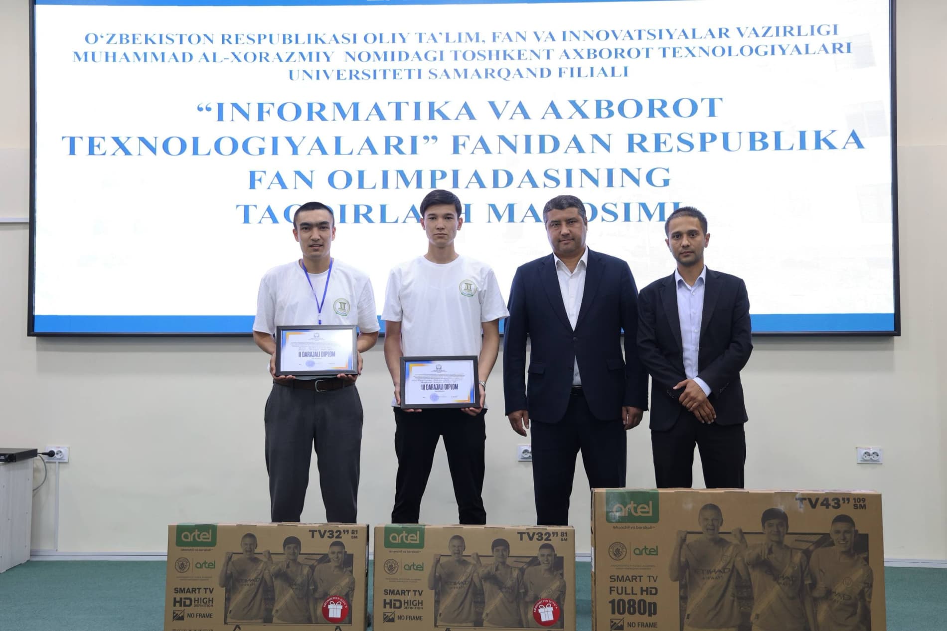 Informatika va axborot texnologiyalari fani bo‘yicha olimpiada g‘oliblari aniqlandi!