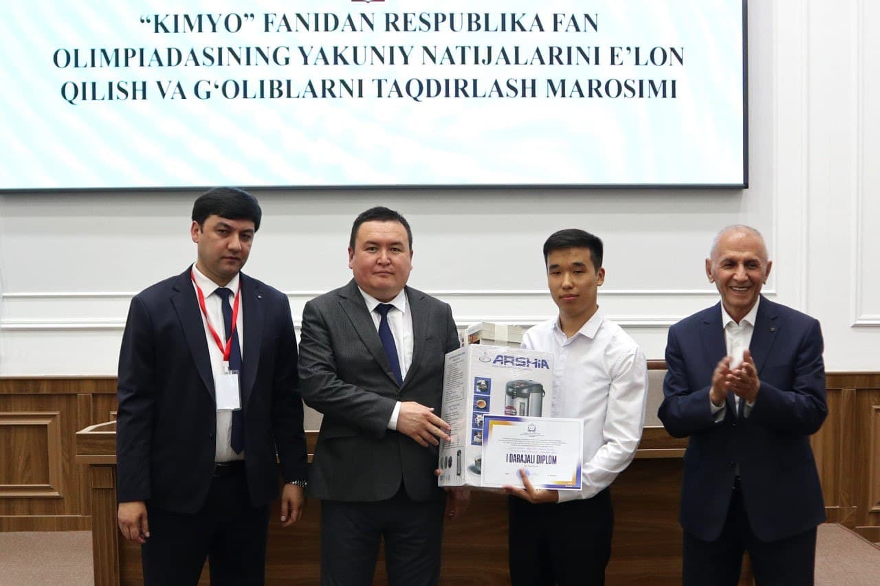 🧪 Kimyo fani bo‘yicha respublika olimpiadasining yakuniy bosqichi Samarqandda bo‘lib o‘tdi!