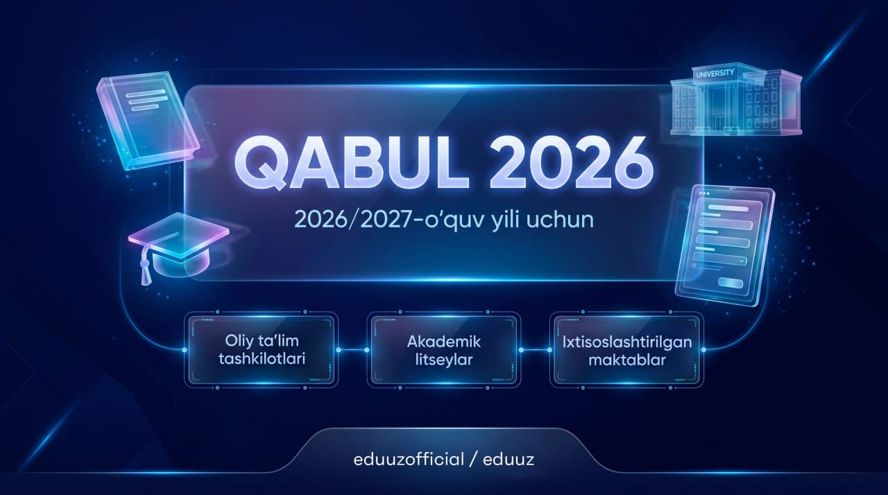 Akademik litseylar hamda ixtisoslashtirilgan maktablarga 2026/2027-oʻquv yili uchun qabul parametrlari tasdiqlandi