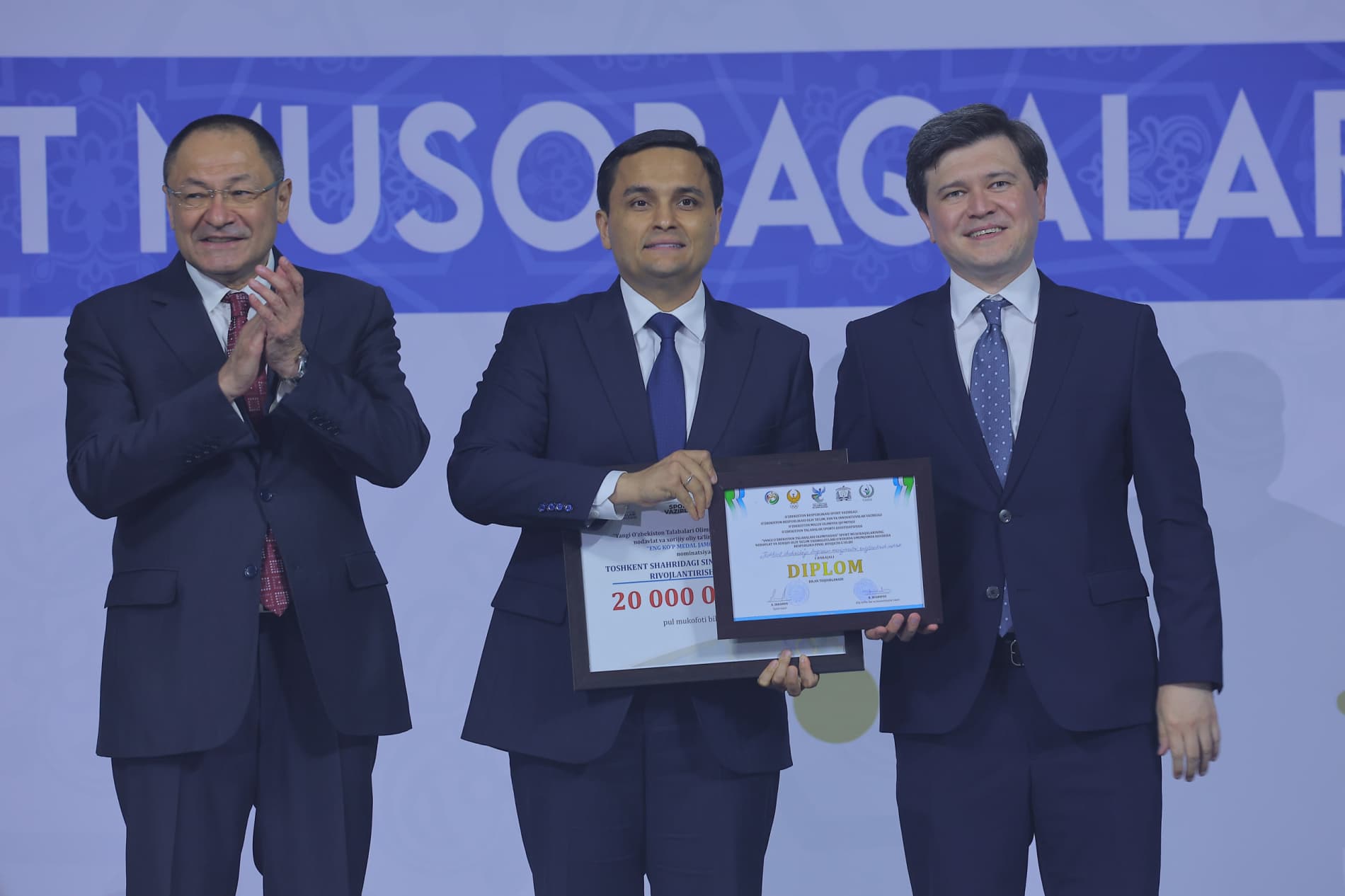 Winners of the “New Uzbekistan Student Olympics” Awarded