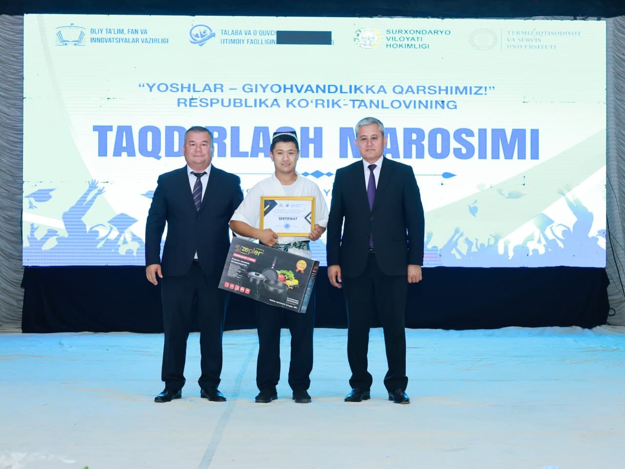 “Yoshlar – giyohvandlikka qarshimiz” ko‘rik-tanlovi g‘oliblari aniqlandi!