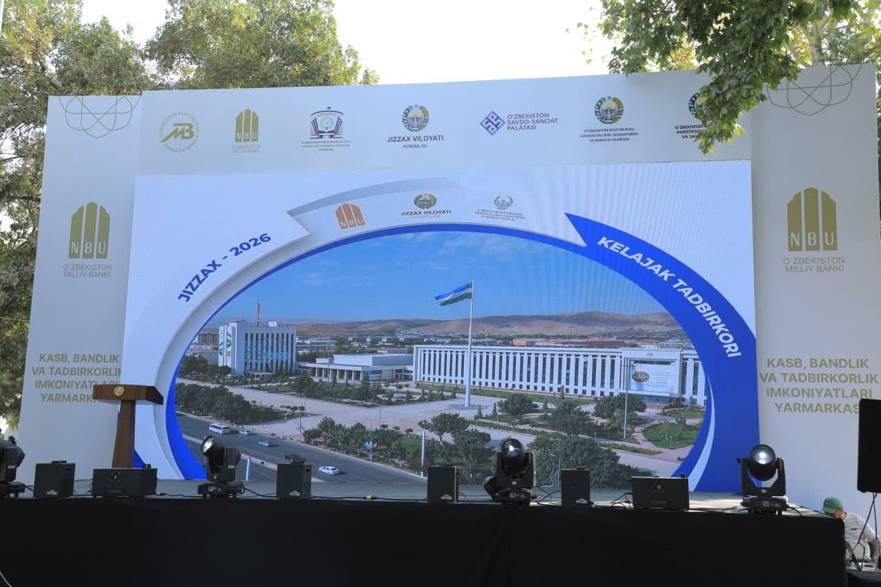 Jizzaxda “Kelajak tadbirkori–2026” mehnat yarmarkasi bo‘lib o‘tdi