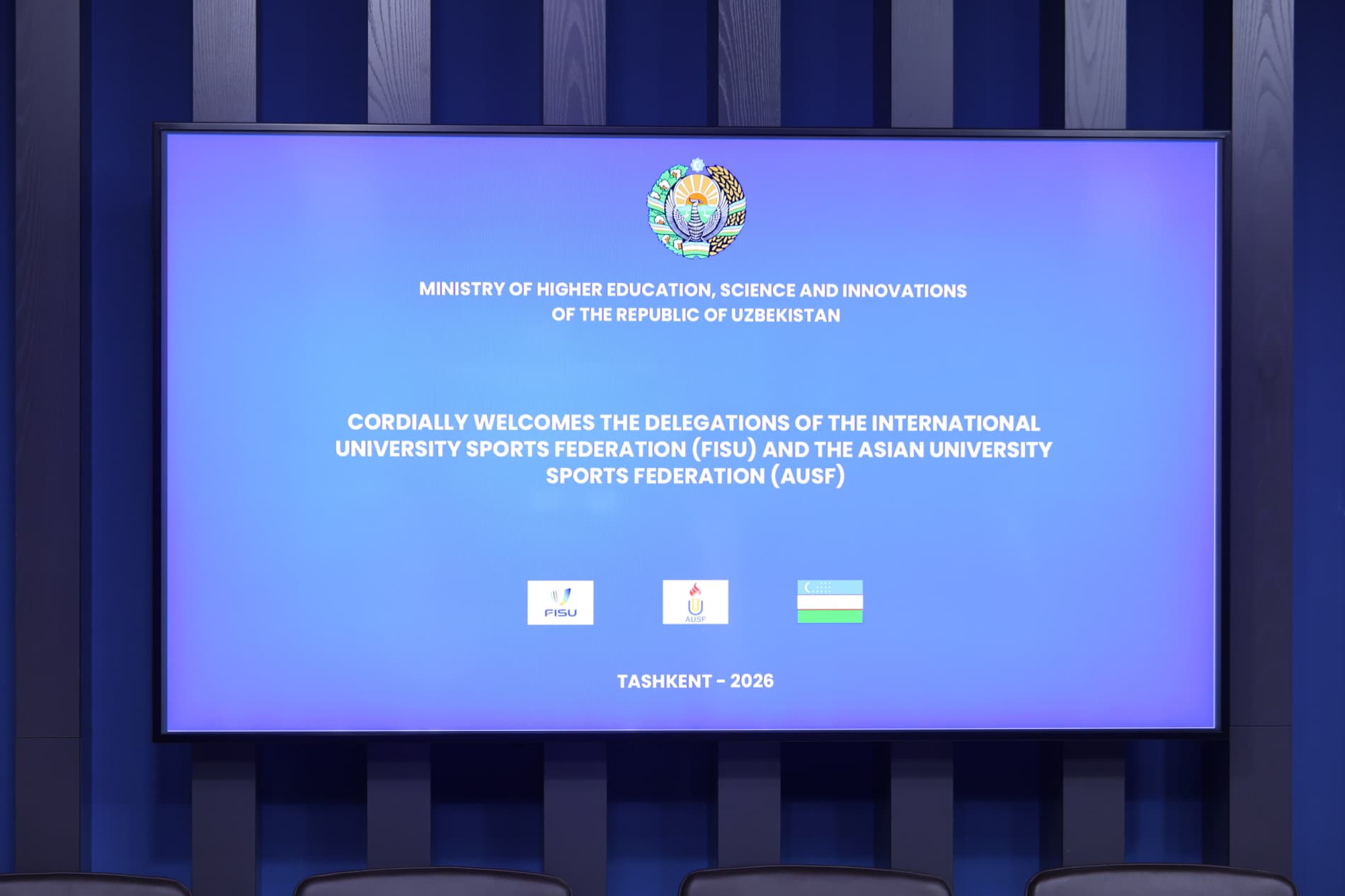 Vazir FISU va AUSF rahbariyati vakillari bilan uchrashdi