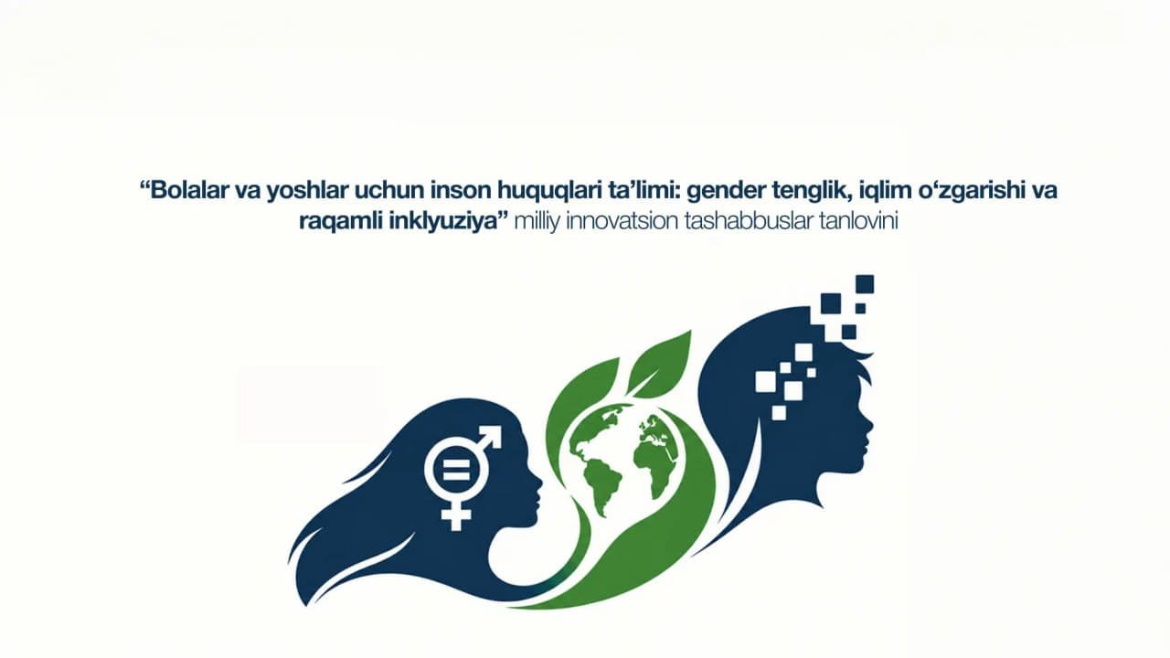 “Bolalar va yoshlar uchun inson huquqlari ta’lim: gender tenglik, iqlim o‘zgarishi va raqamli inklyuziya” milliy innvoatsion tashabbuslar tanloviga arizalar qabul qilinmoqda