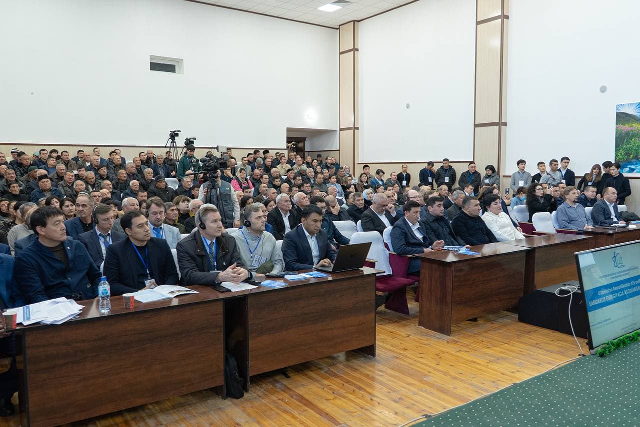 O‘zbekistondagi birinchi AES loyihasi bo‘yicha jamoatchilik eshituvi muvaffaqiyatli o‘tkazildi