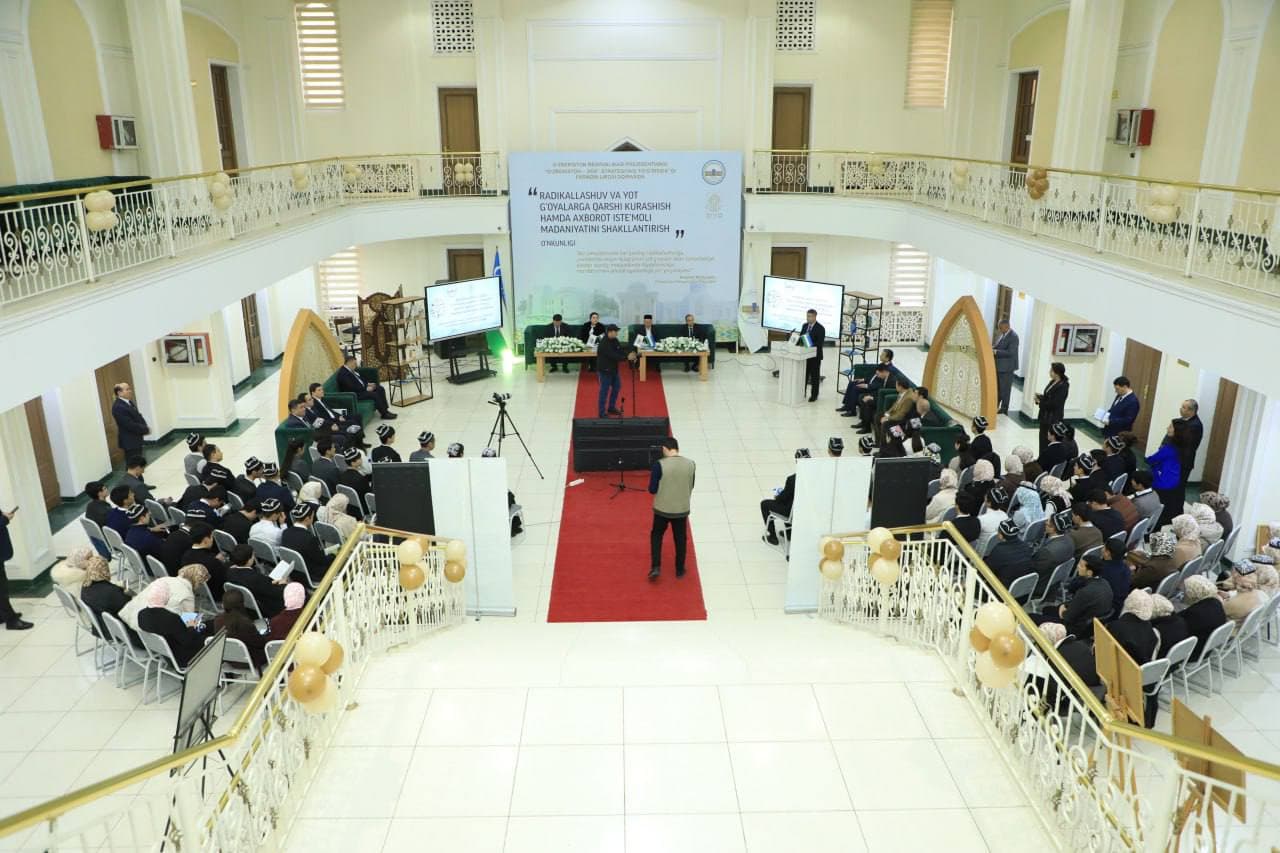 "Radikallashuv va yot g‘oyalarga qarshi kurashish hamda axborot iste’moli madaniyatini shakllantirish" o‘nkunligi doirasida ma’naviy-ma’rifiy tadbir o‘tkazildi