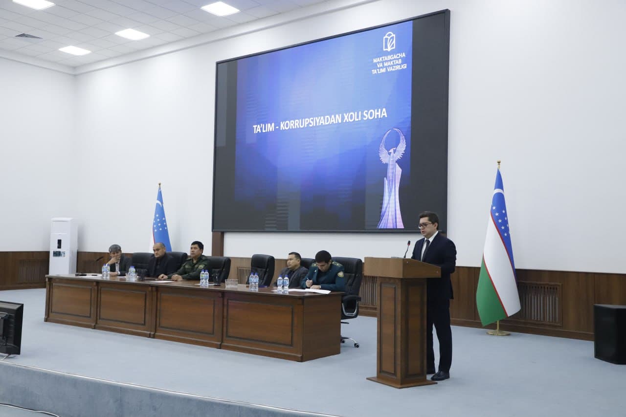 Surxondaryoda "Korrupsiyaga qarshi kurashish oyligi" doirasida seminar tashkil etildi