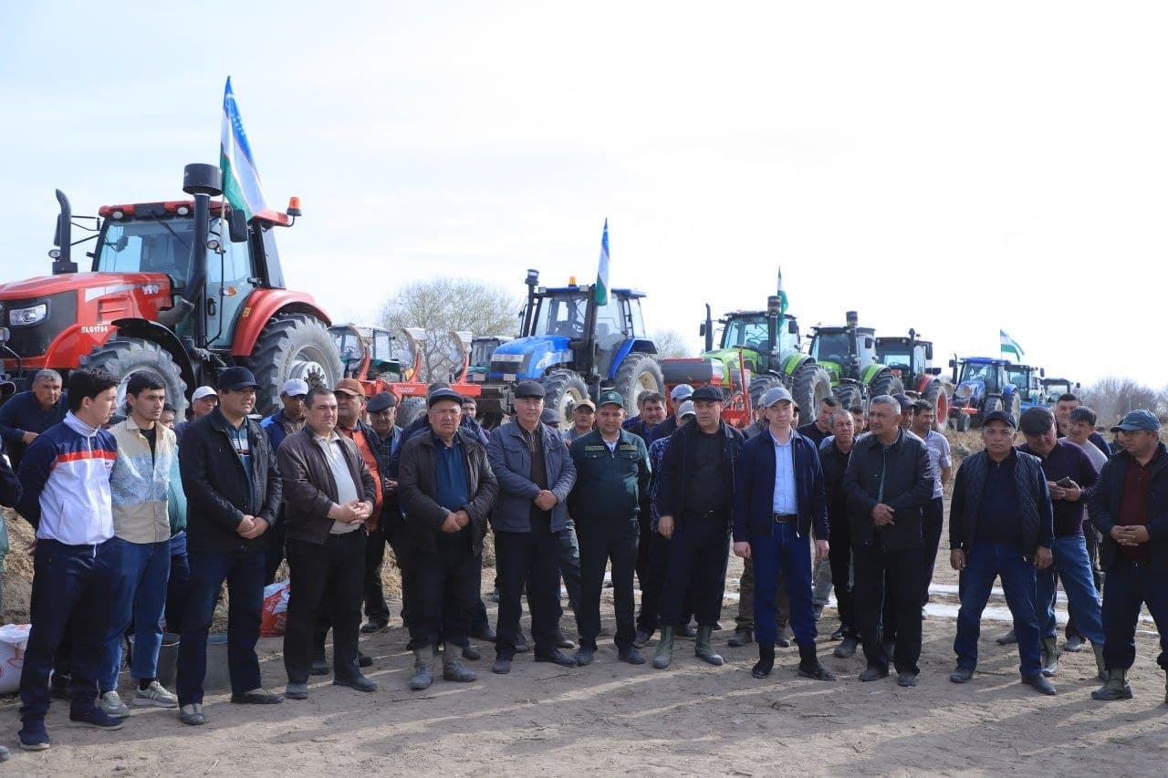 В ТУПРОГКАЛЕ НАЧАЛСЯ ПОСЕВ СЕМЯН ХЛОПЧАТНИКА УРОЖАЯ 2026 ГОДА.